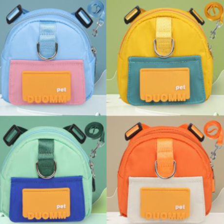 Dog Harness Backpack with leash