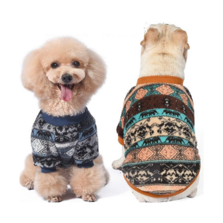 Pet Coat - Double Side Fleece Old School